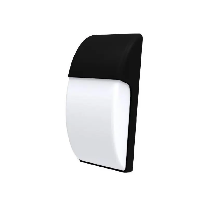 Balise applique rectangulaire noir-balisage allée porte entrée-ip65-culot e27