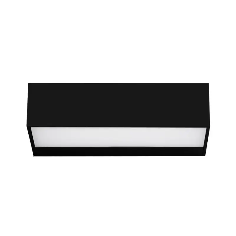 Applique extérieur led 9w rectangulaire noire 600lumens 17cm étanche ip65