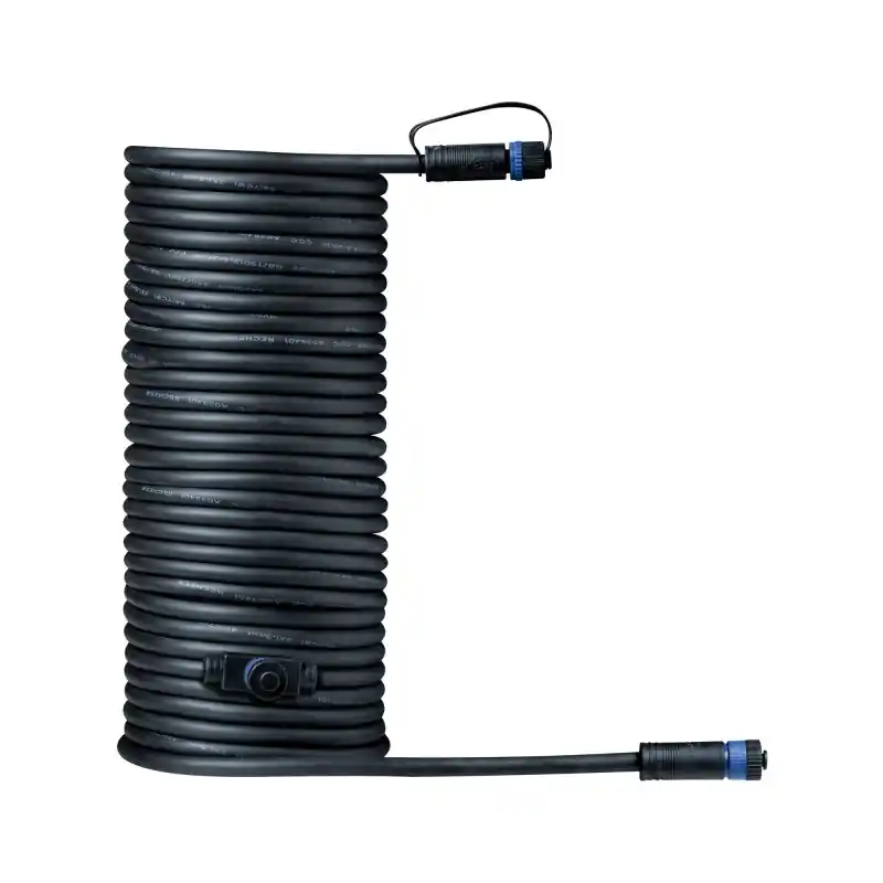 Outd Plug & Shine Câble 10m 1 in-2 out IP68 2x1,5qmm H07RN-F noir
