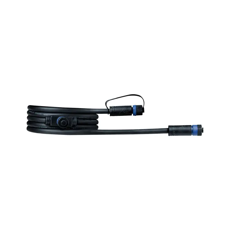 Outd Plug & Shine Câble 2m 1 in-2 out IP68 2x1,5qmm H07RN-F noir