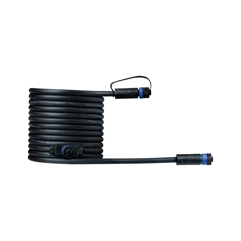Outd Plug & Shine Câble 5m 1 in-2 out IP68 2x1,5qmm H07RN-F noir
