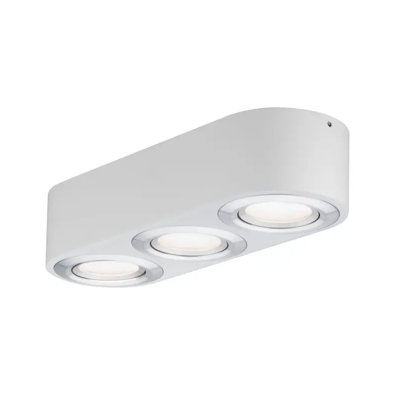 WallCeiling Argun LED 3x4,8W Blanc Alu brossé 230 V, métal