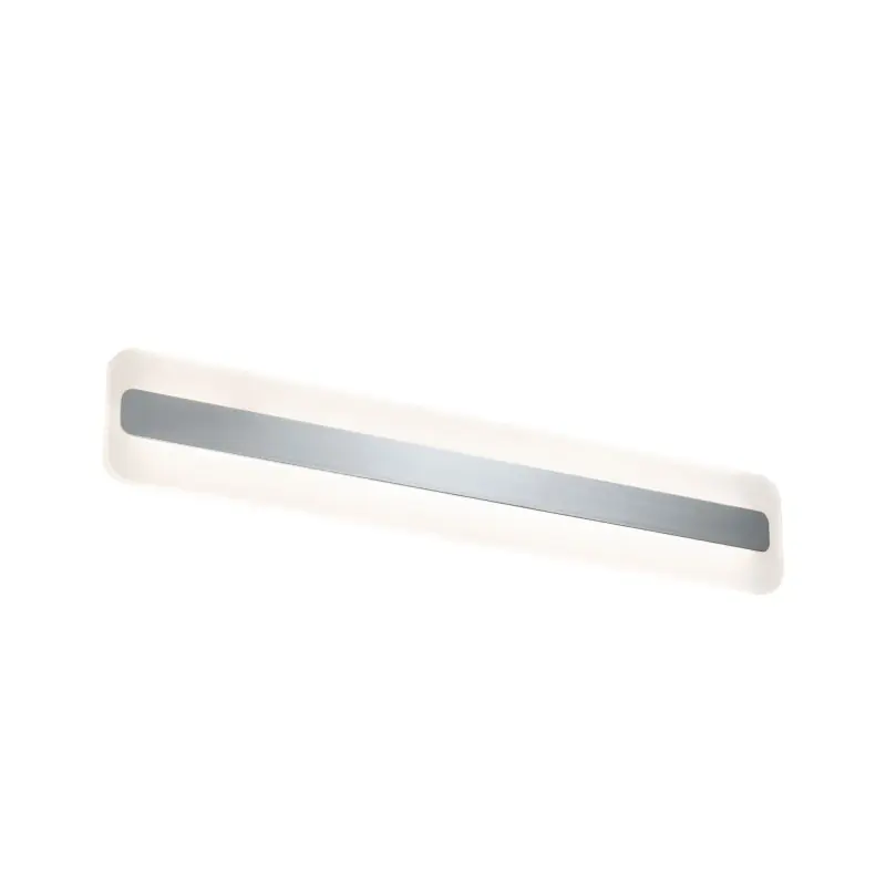 WallCeiling Lukida IP44 LED 9W 600mm chrome/blanc 230V alu/acrylique