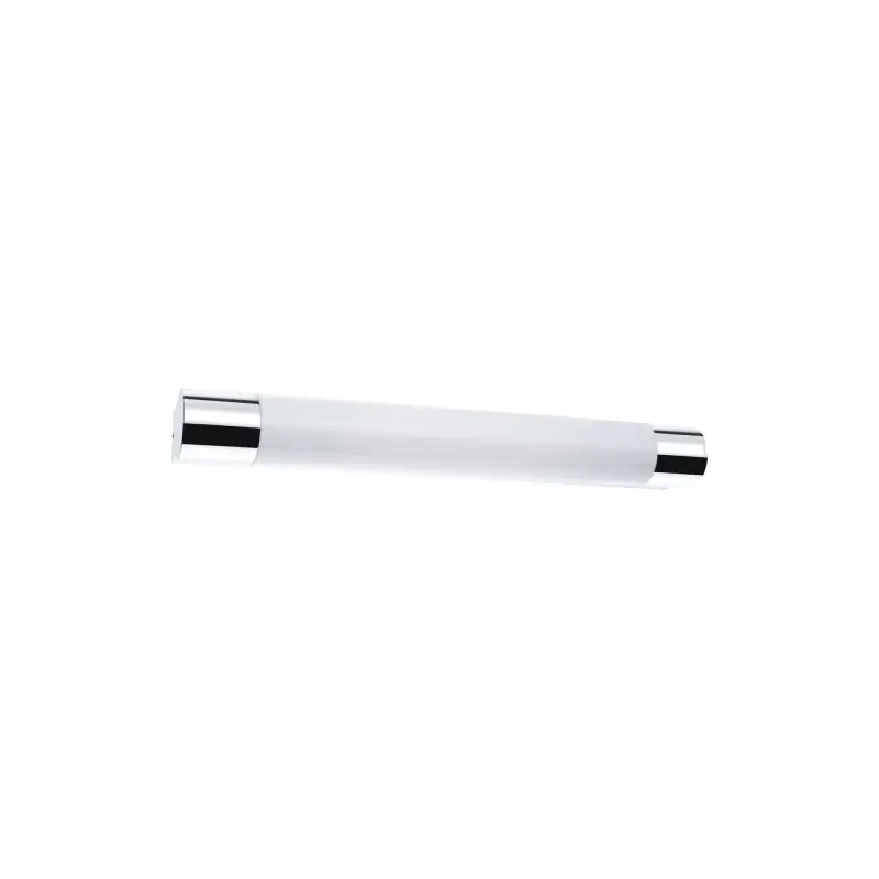 Applique réglette sdb led Orgon IP44 Prise rasoir 7,5W 440mm Chrome/Blc 230V métal/acryl