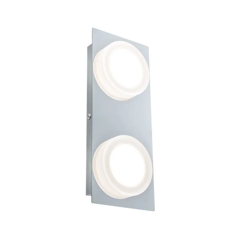 Applique salle de bain LED Doradus 3000K 2x254lm 230V 2x4,7W Chrome