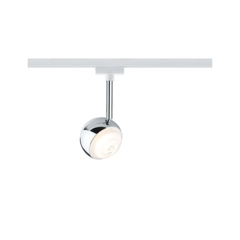 Système URail LED Spot Capsule II 1x6 W Blanc/chrome 230 V Met/Syn gradable