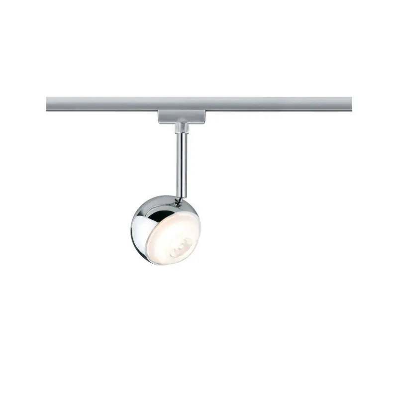 Système URail LED Spot Capsule II 1x6 W GU10 Chrome mat/Chr 230 V Met/Syn grad