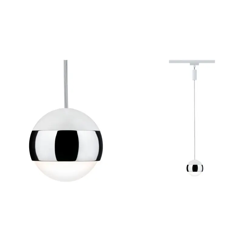Système URail LED Suspension Capsule II 1x6 W Blanc/chrome 230 V Met/Syn grad