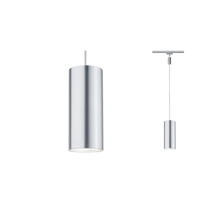 URail LED suspension Barrel 6W 9VA 350mA chrome mat/alu epoxy Met/Syn