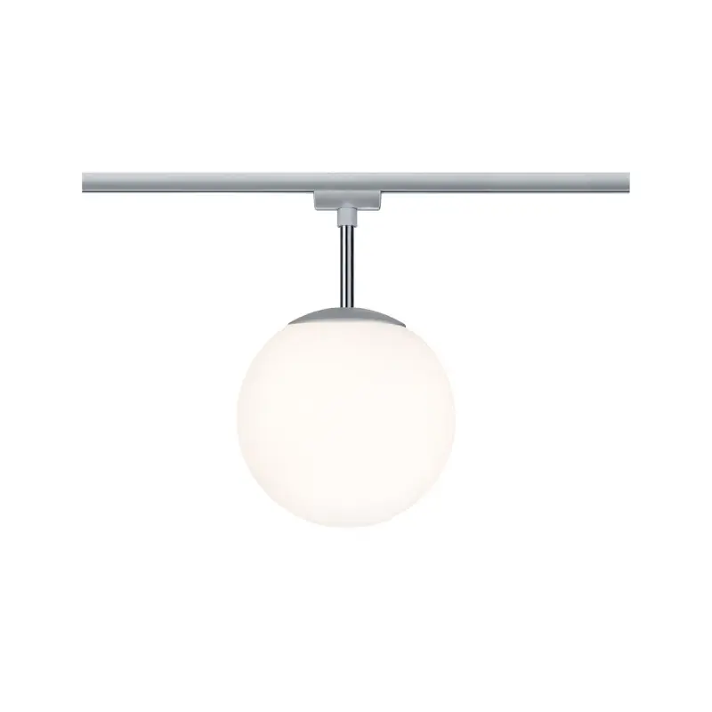 URail Ceiling Globe Small max. 1x10W E14 Chrom mat/Opal 230 V Métal/Verre grad