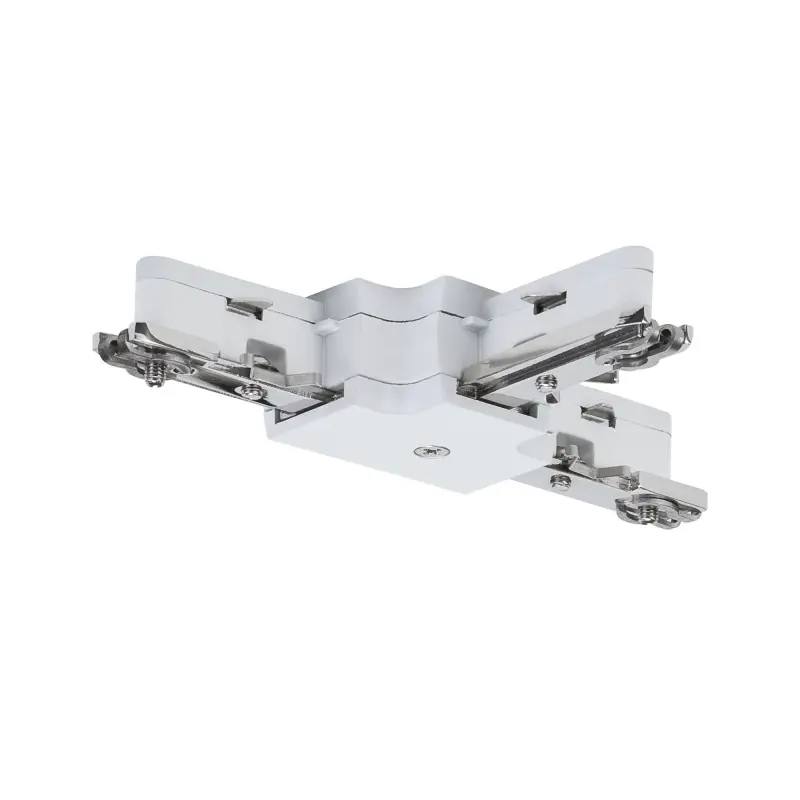URail System Light&Easy T-Connecteur 125 mm max.1000W Blanc 230V Métal mat. plast