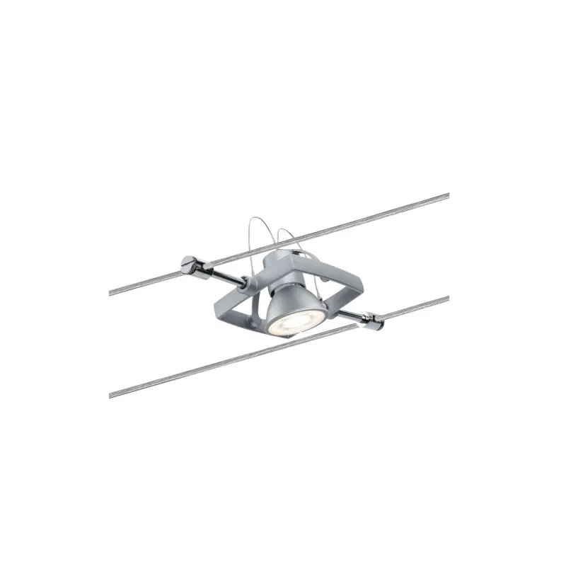 Wire System Spot Mac II max. 1x10W GU5,3 Chrome mat 12V Métal/Plastique