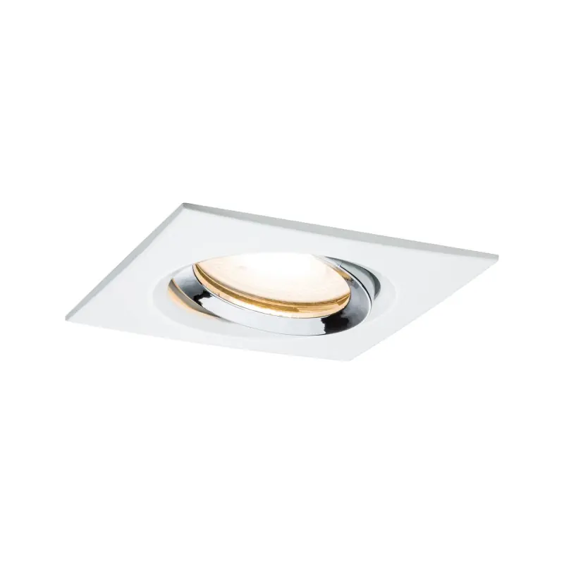 Encastré Premium Nova IP65 orien carré max 1x35W GU10/GU5,3 51mm blc-chrome/alu