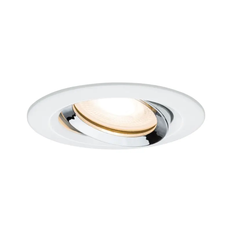 Encastré Premium Nova IP65 orien rond max 1x35W GU10/GU5,3 51mm blc-chrome/alu