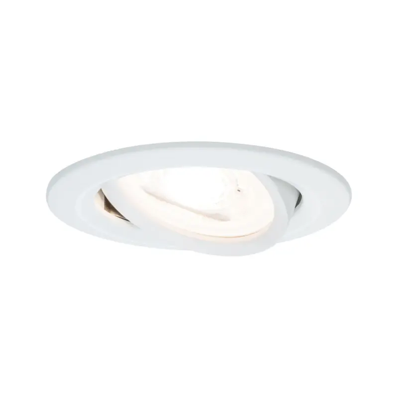 Encastrés Premium Nova rond orientable max. 35W 230V GU10 51mm Bl Dép/Alu zinc