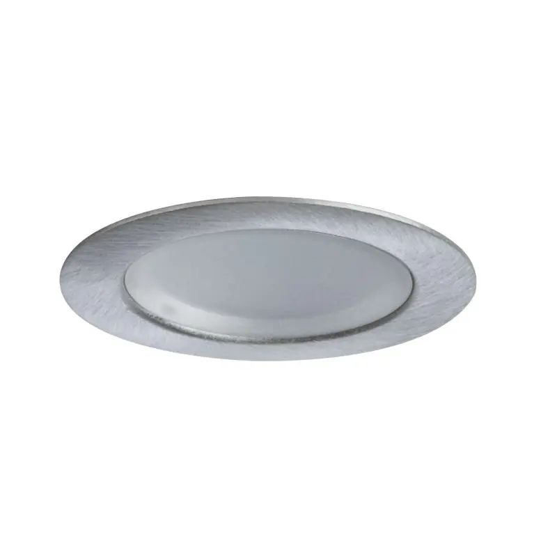 Kit enc meubles Mini rond LED 5x0,4W 270 0K 3,6VA 230/12V 35x35mm Acier bros/Mét