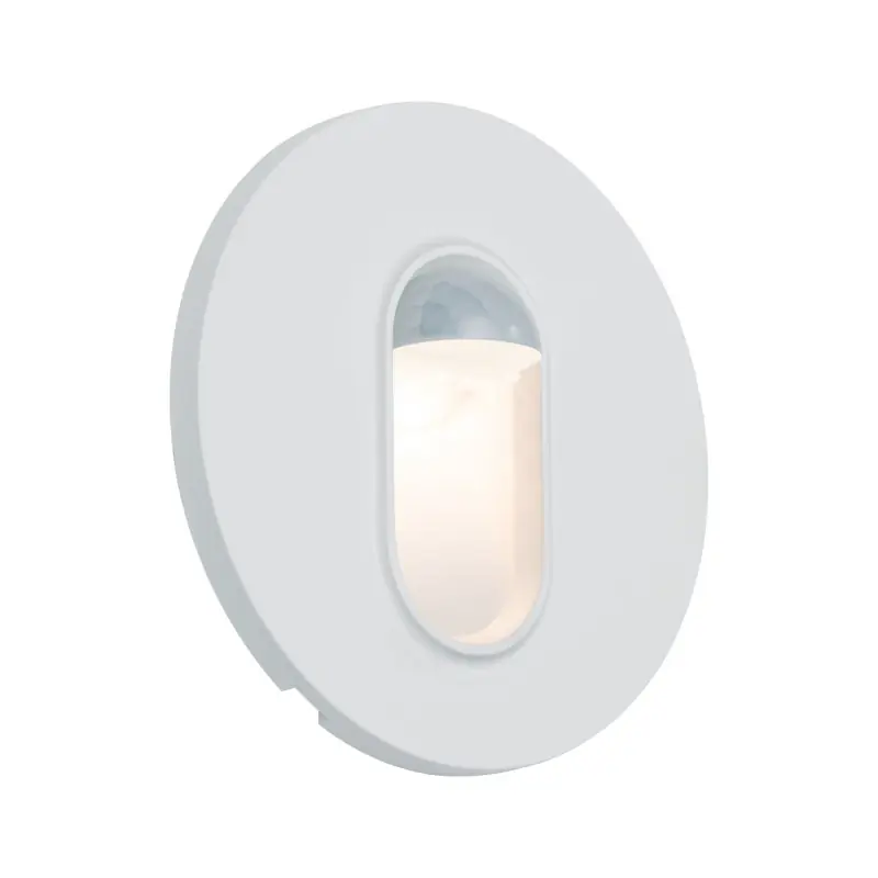 Encastré mural détecteur mouvement rond 1x2,7 W 2700K-230V blanc /plastique
