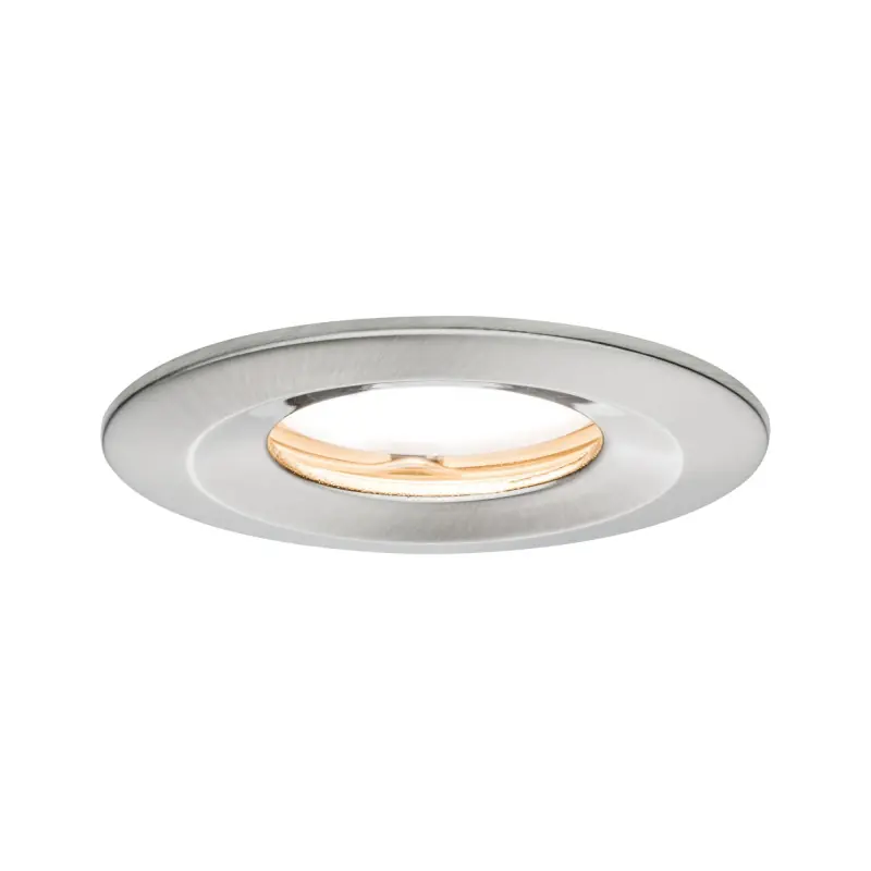 Kit enc Premium Coin Slim grad rond fixe IP65 LED 1x6,8W 230V 51mm Acier bro/Alu
