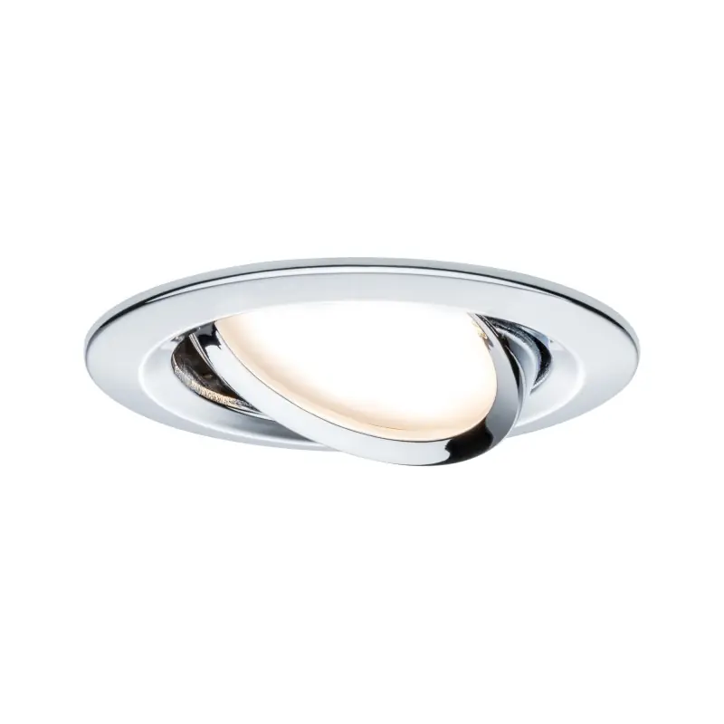 Kit enc Premium Coin Slim grad rond orien LED 1x6,8W 2700K 230V 51mm Chr/Alu