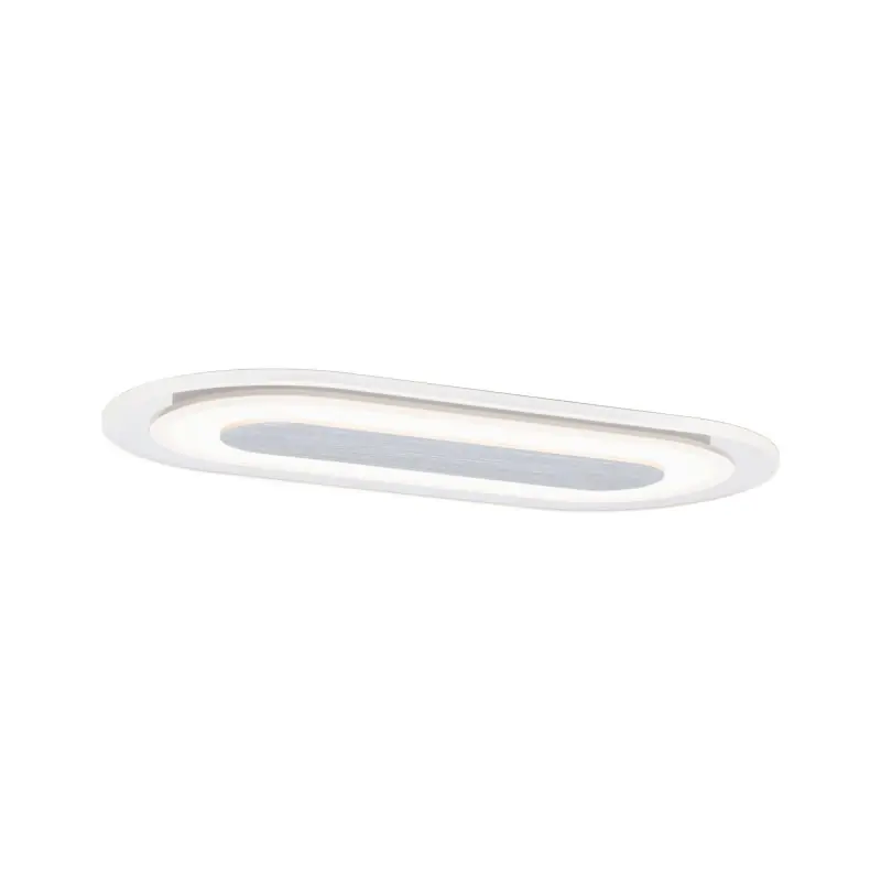 Kit enc Premium Whirl oval LED 1x8W 230V 115x230 mm Alu tourné/Sat Alu/Acryl