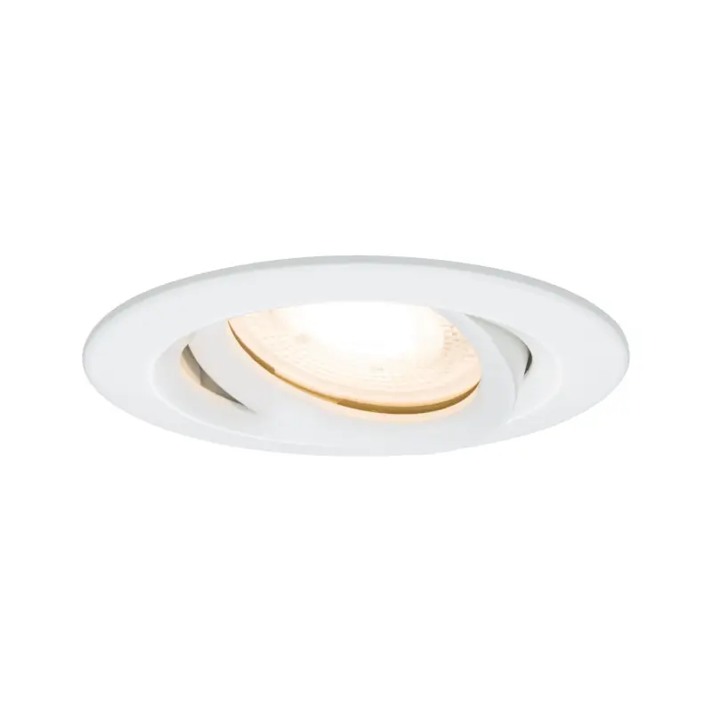 Kit encastrés Premium Nom IP65 orientabl e LED 1x7W 230 V GU10 51 mm Blanc/alu z