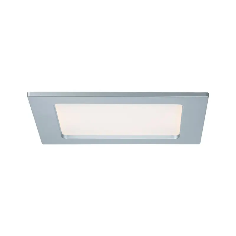 Kit encastrés Quality Panel carré LED 1x 12W 2700 K 230V 165x165 mm Chr Dép/plast