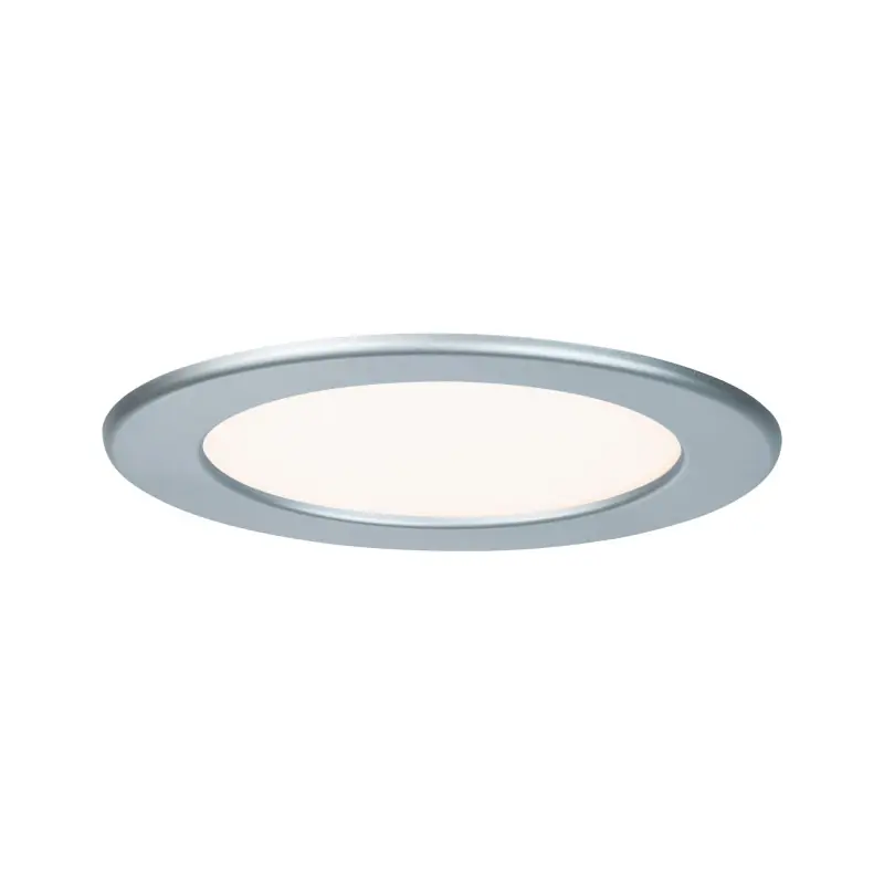 Kit encastrés Quality Panel rond LED 1x1 2W 2700K 230V 170mm Chrome mat/plastique