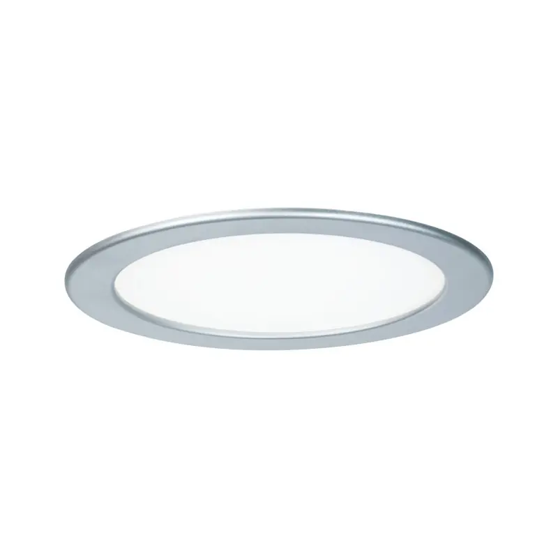 Kit encastrés Quality Panel rond LED 1x1 8W 4000K 230V 220mm Chrome mat/plastique