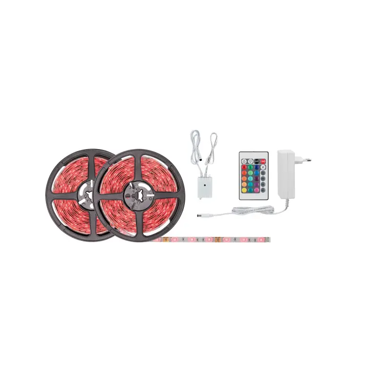 FN Kit ruban SimpLED 10m RGB 28W 230/12V DC Blanc métal plast