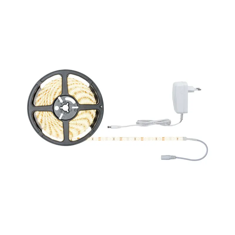 FN Kit ruban SimpLED 5 m blanc chaud 17 W 230/12 V DC blanc métal plast
