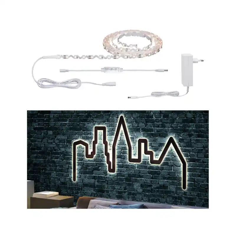 Kit Function FlexLED 3D 5 m Blanc chaud 10,5W 230V/12V 12VA Blanc