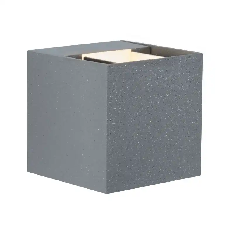 Kit Spot en saillie spécial Cybo LED 2x3W 230 V IP65 carré 80x80 mm Gris Alu