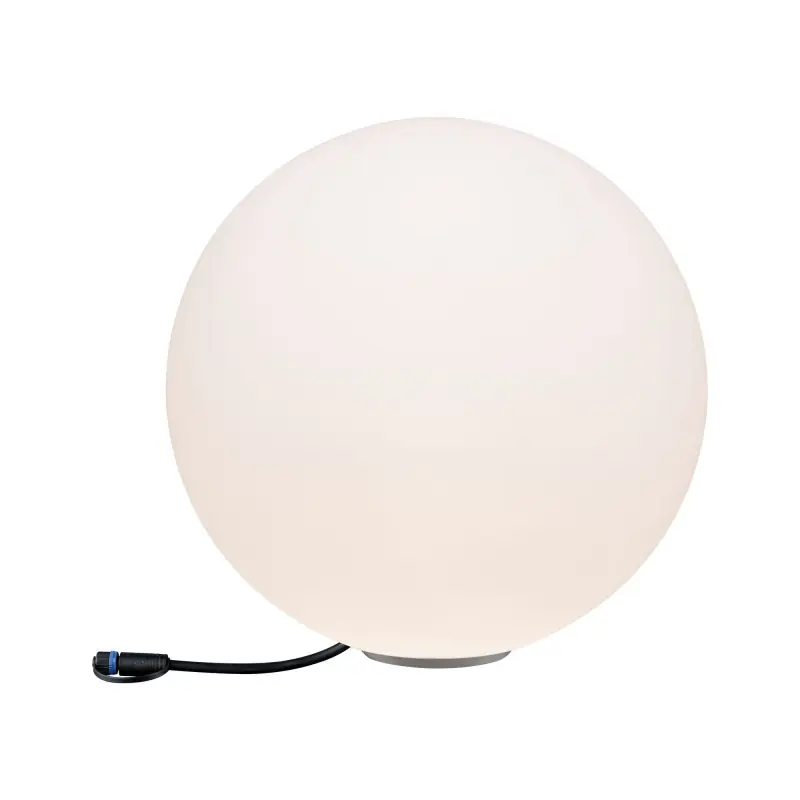Objet lumineux ext. Plug&Shine Globe IP67 3000K 575lm 24V 40cm