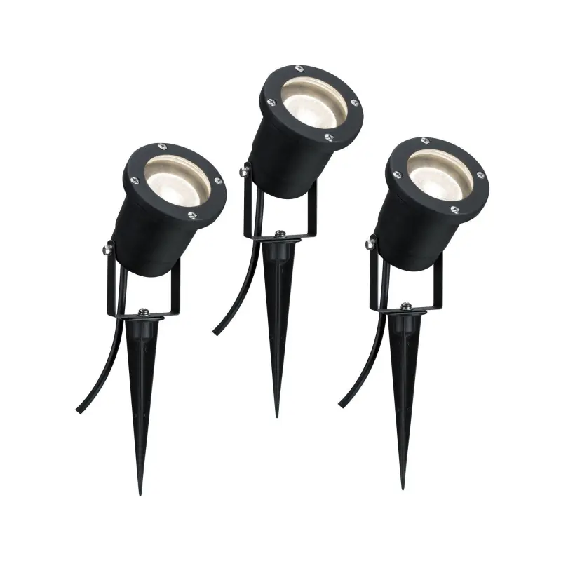 Garden Spot Special Line IP65 GU10 3x3,5W 230V 3000K noir alu