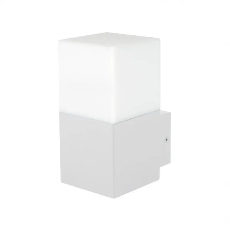 Applique extérieure blanche 16cm culot e27 ip54 220v-xiled