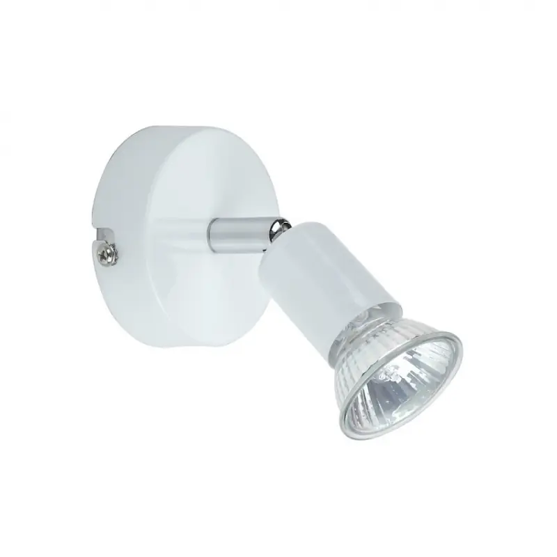 Applique éclairage mural et de plafond spot patère orientable blanche ampoule gu10 220v