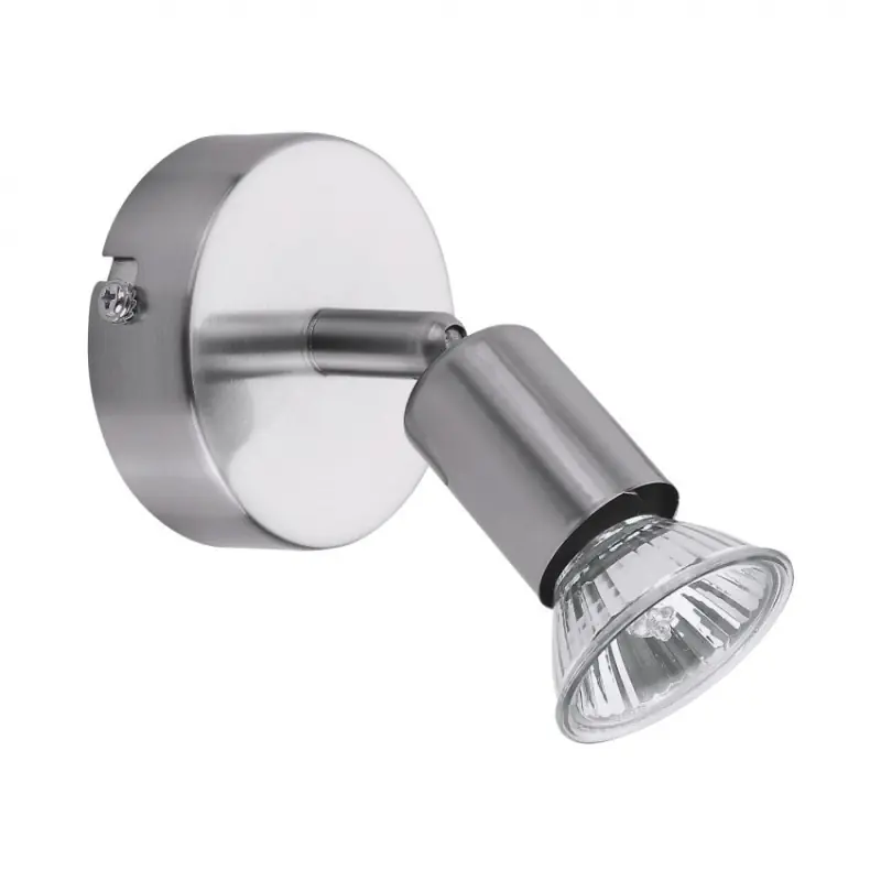 Applique éclairage mural et de plafond spot patere orientable inox ampoule gu10 220v
