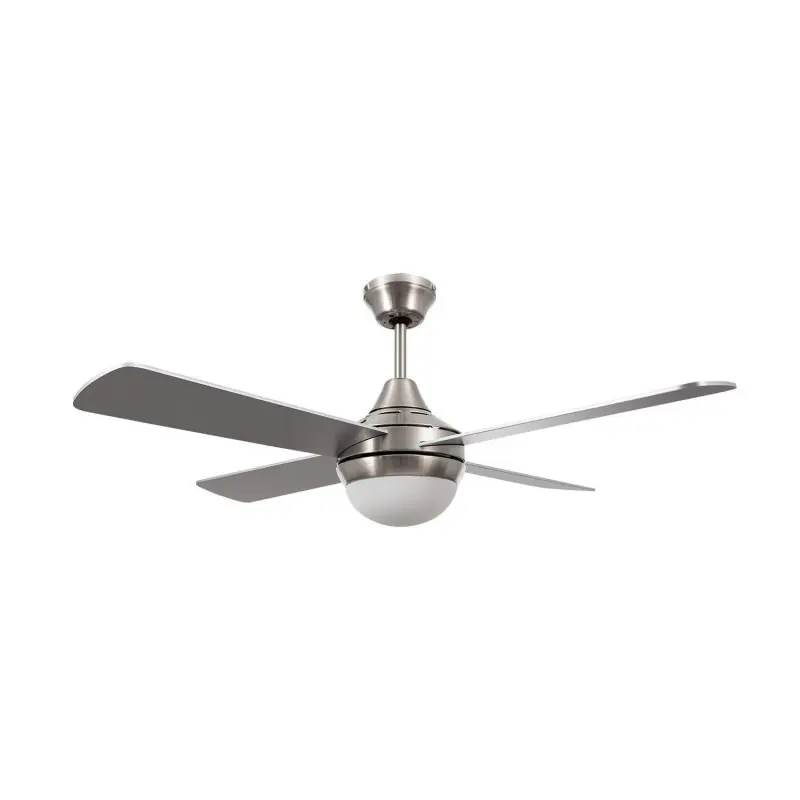ventilateur de plafond radio 4 pales inox-3 vitesses-diametre 1100mm