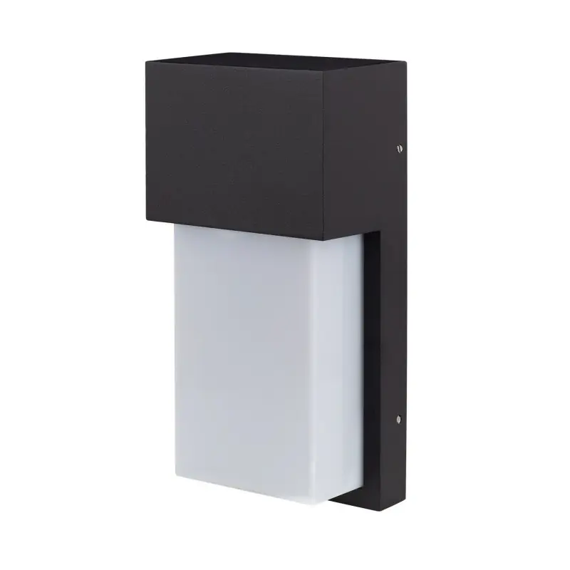 applique exterieur rectangle noir interieur-culot e27-ip54-220v-balisage