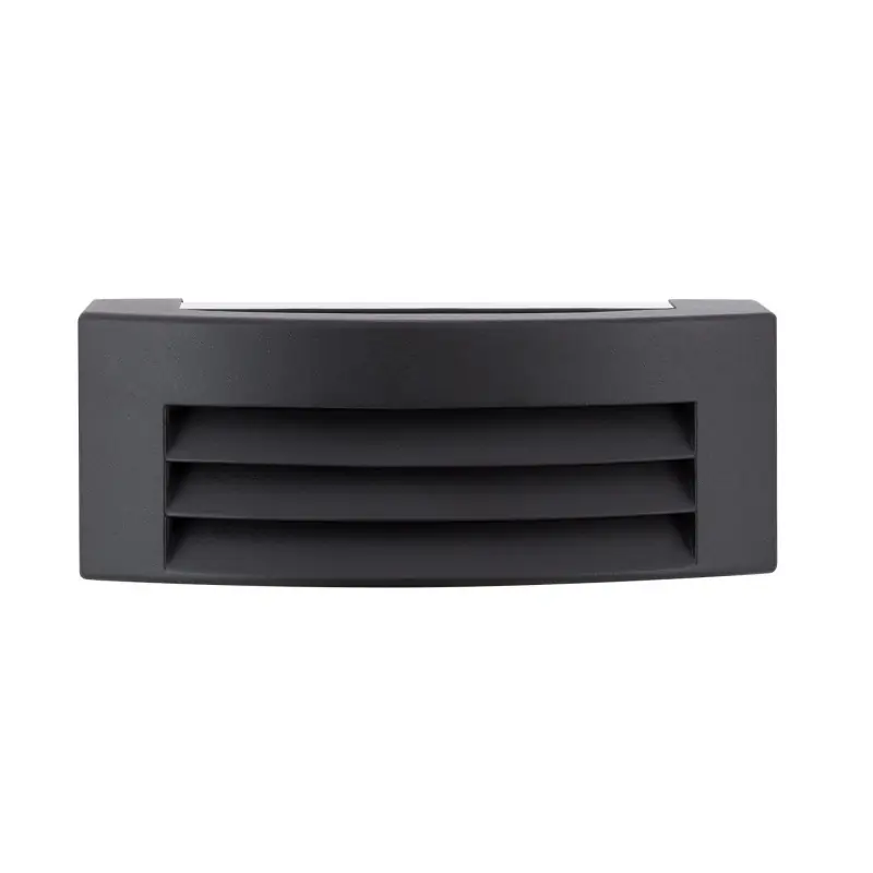 Applique extérieur rectangle grille noir intérieur-culot e27-ip54-220v-balise