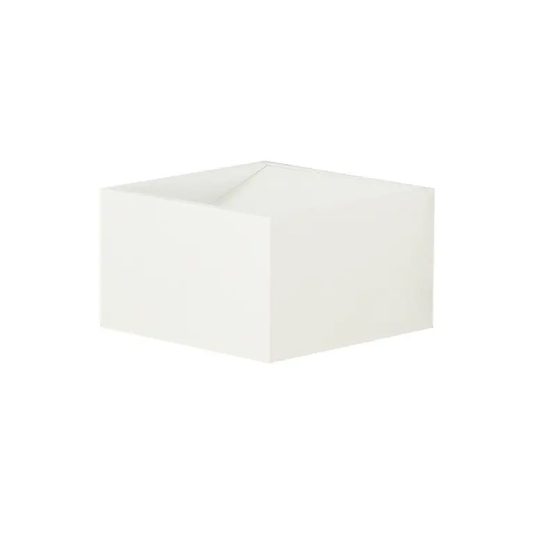 applique led blanche cubique-eclairage haut et bas 6w-400 lumens 3000k