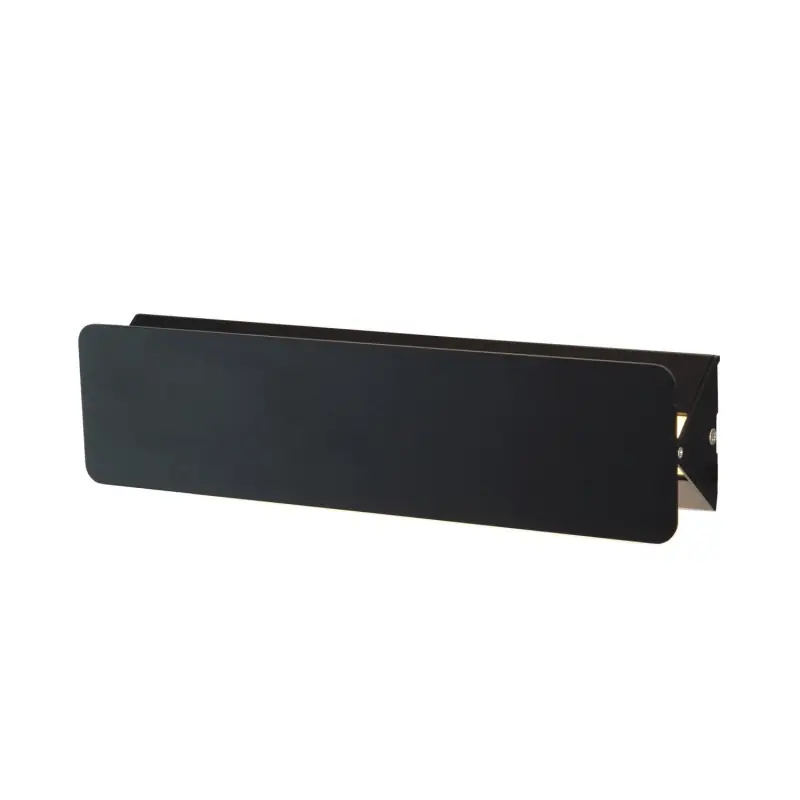 Applique led noire éclairage haut et bas ajustable clapet 10w-200 lumens 3000k