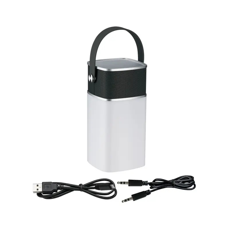 Lampe à poser enceinte Mobile rechargeable IP44 clutch power sound bluetooth gradable, fonction. sur batterie