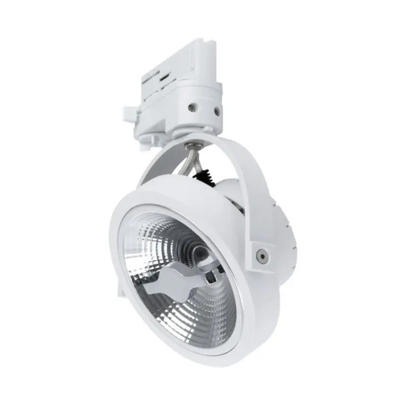 Spot sur rail 3 allumages blanc led orientable variable angle 24°-800 lumens-3000k-4000k-6000k