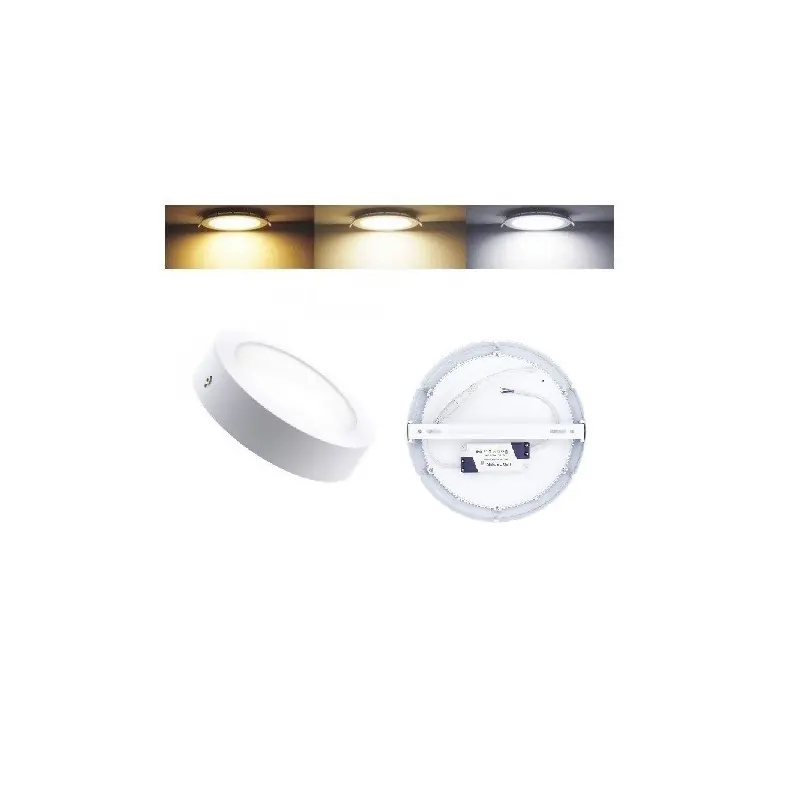 Plafonnier led 12w radio fréquence applique 900 lumens variable 3 couleurs 3000k-4000k-6000k