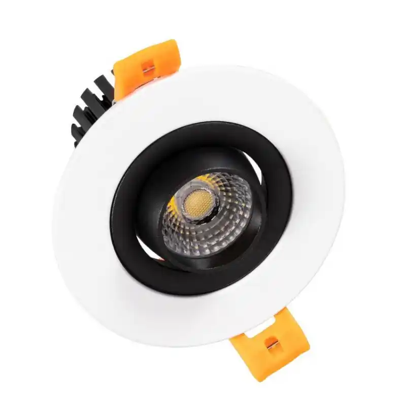 Encastrable spot led blanc et noir 7w-560 lumens-3000k-4000k-6000k