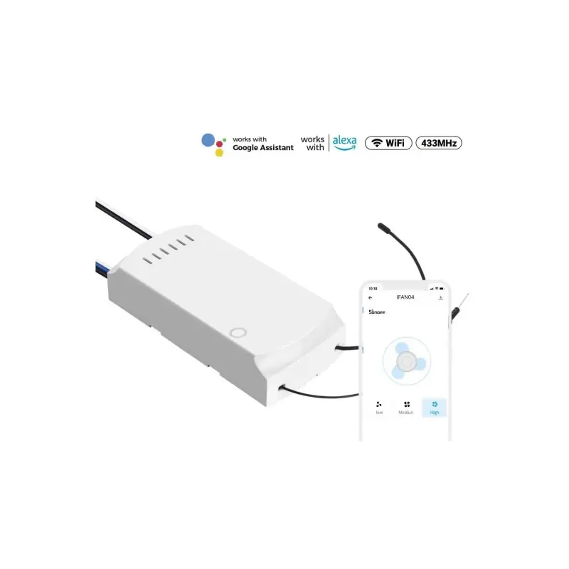 Controleur interrupteur wifi 440w controle distance ventilateur plafond