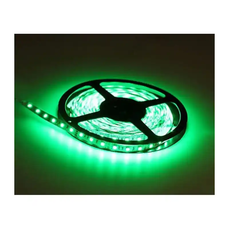 ruban strip 48w led vert 12v dc 5m dimmable ip20