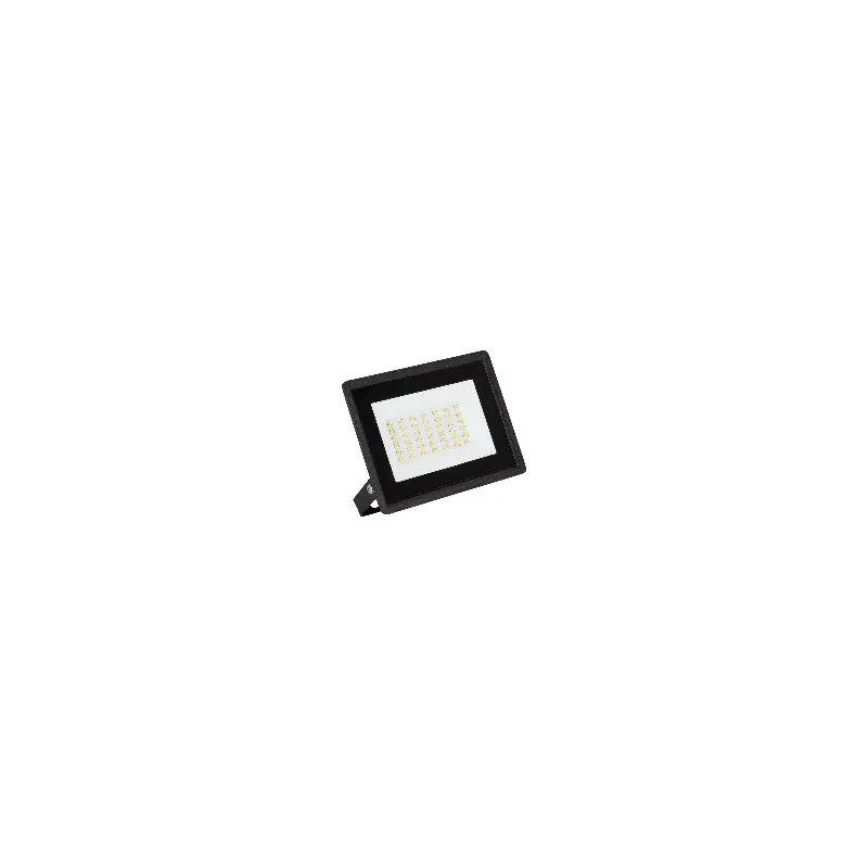 Projecteur led 20W noir extra plat ip65 2000 lumens étanche extérieur rocaille jardin