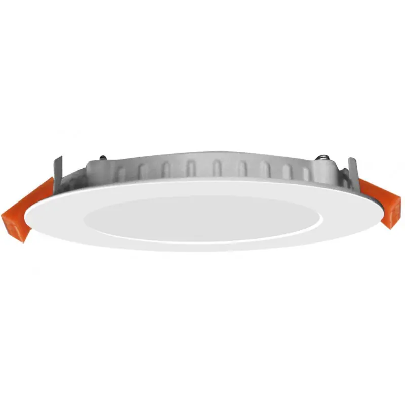 Encastrable 9w led ip44 ultra plat 120mm rond blanc